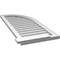 Ekena Millwork Quarter Round Top Right Surface Mount PVC Gable Vent w/ 2"W x 2"P Brickmould Sill Frame, 18"W x 42"H GVPQR18X4203SN - alternate 2